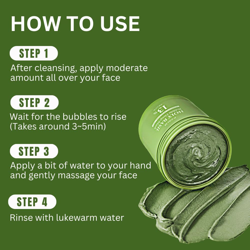 Viareline korean Holy Basil Bubble Deep Mask™